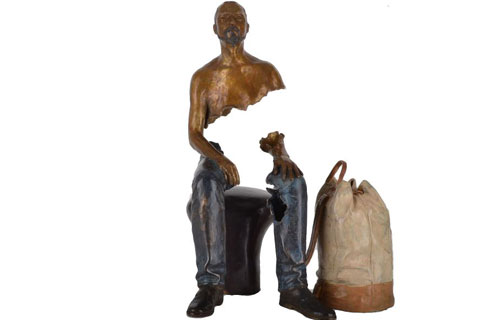 Antique Bronze sculpture Bruno Catalano van gogh for sale
