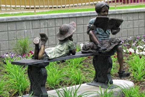 Life Size Wholesale Garden & Yard Decoration Antique Bronze Kids Statue Metal for sale