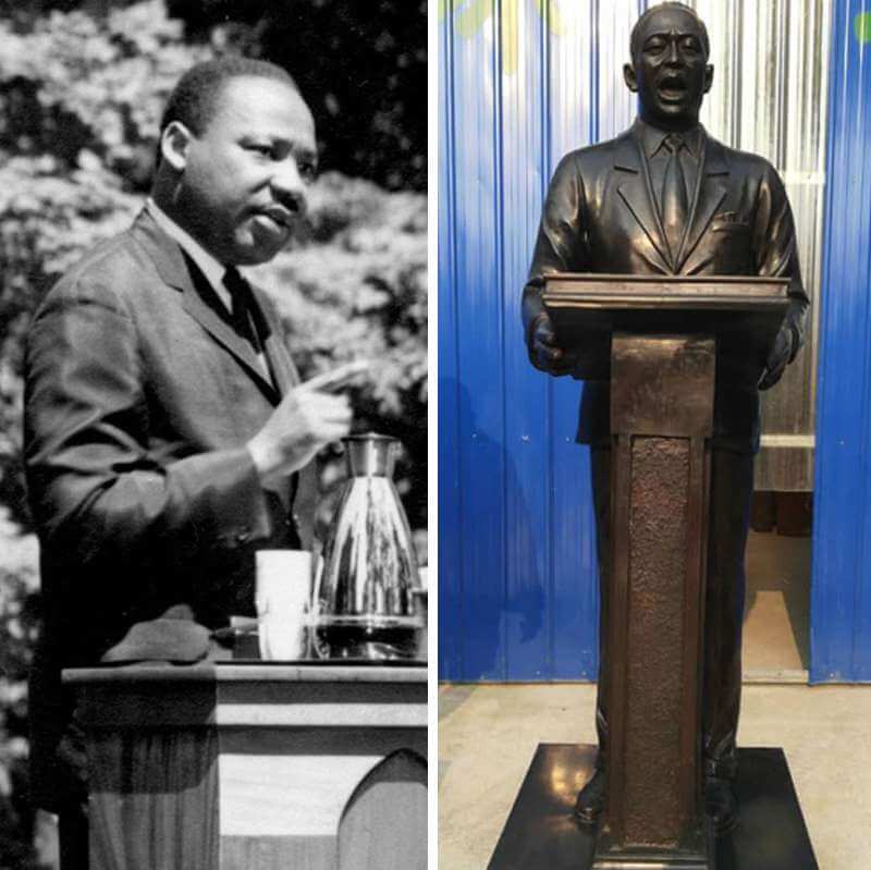 Life Size Custom Bronze Martin Luther King sculpture for Sale