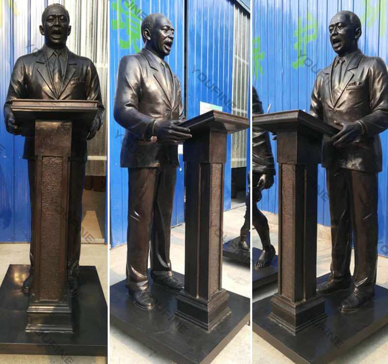 Life Size Custom Made Bronze Martin Luther King Statue for Sale