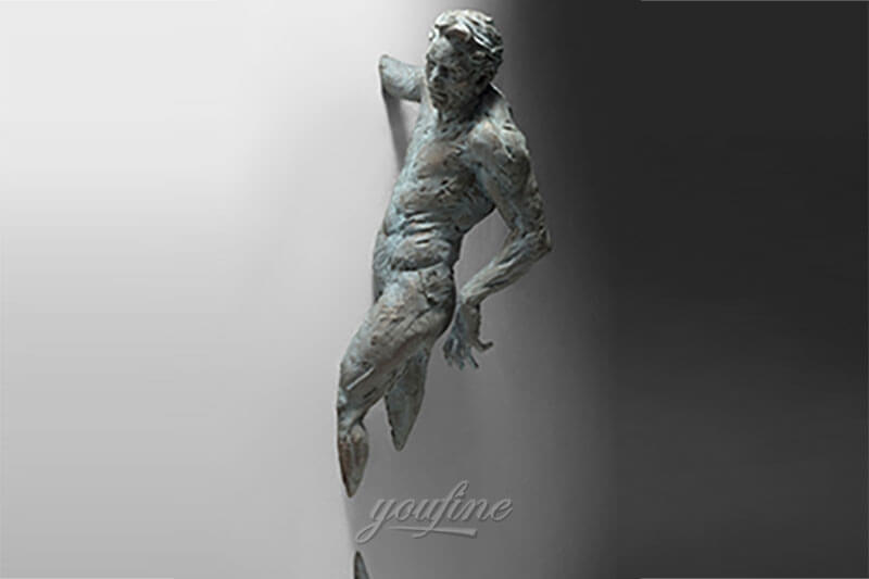 Bronze-Statue-Emerging-From-Walls----Matteo-Pugliese-Statue