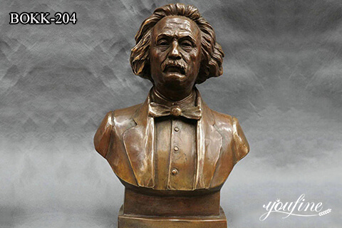 Customized Bronze Albert Einstein Bust Statue Home Decoration Wholesale BOKK-204